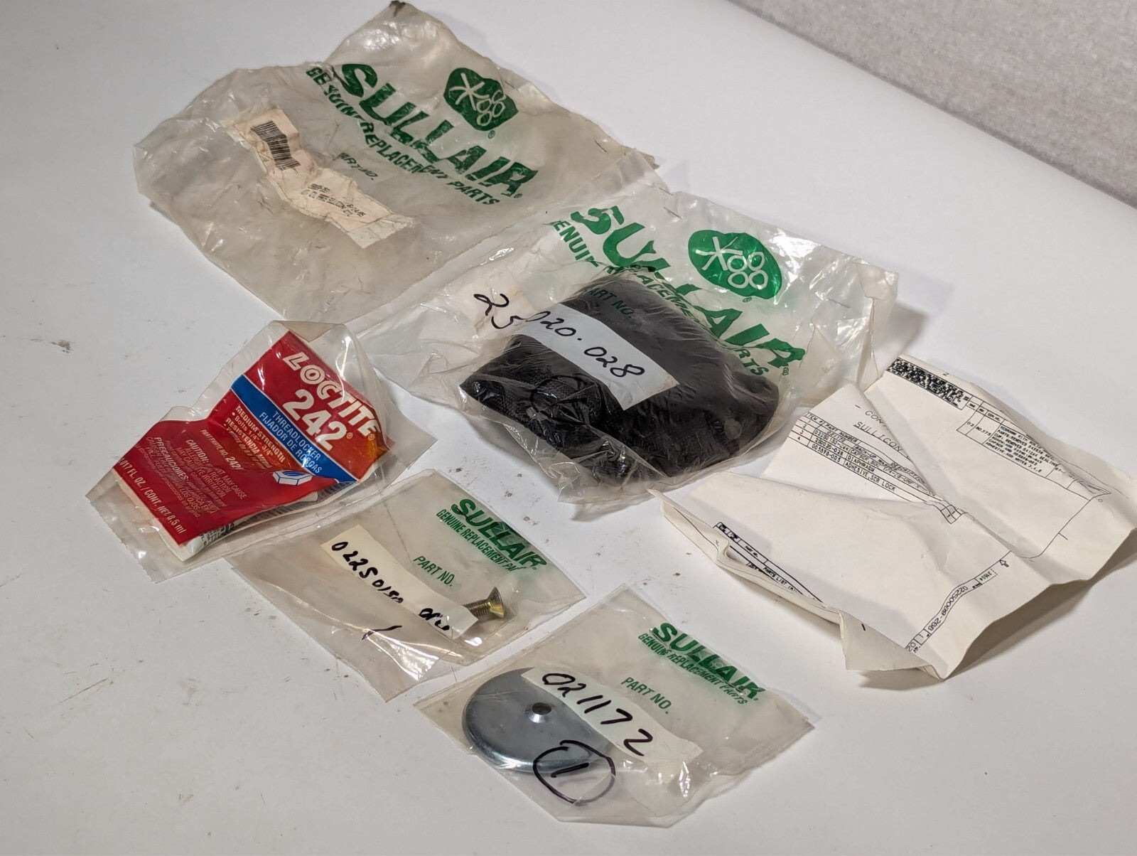 Sullair 250020-353 Sullicon control parts kit replacement in package as pictured