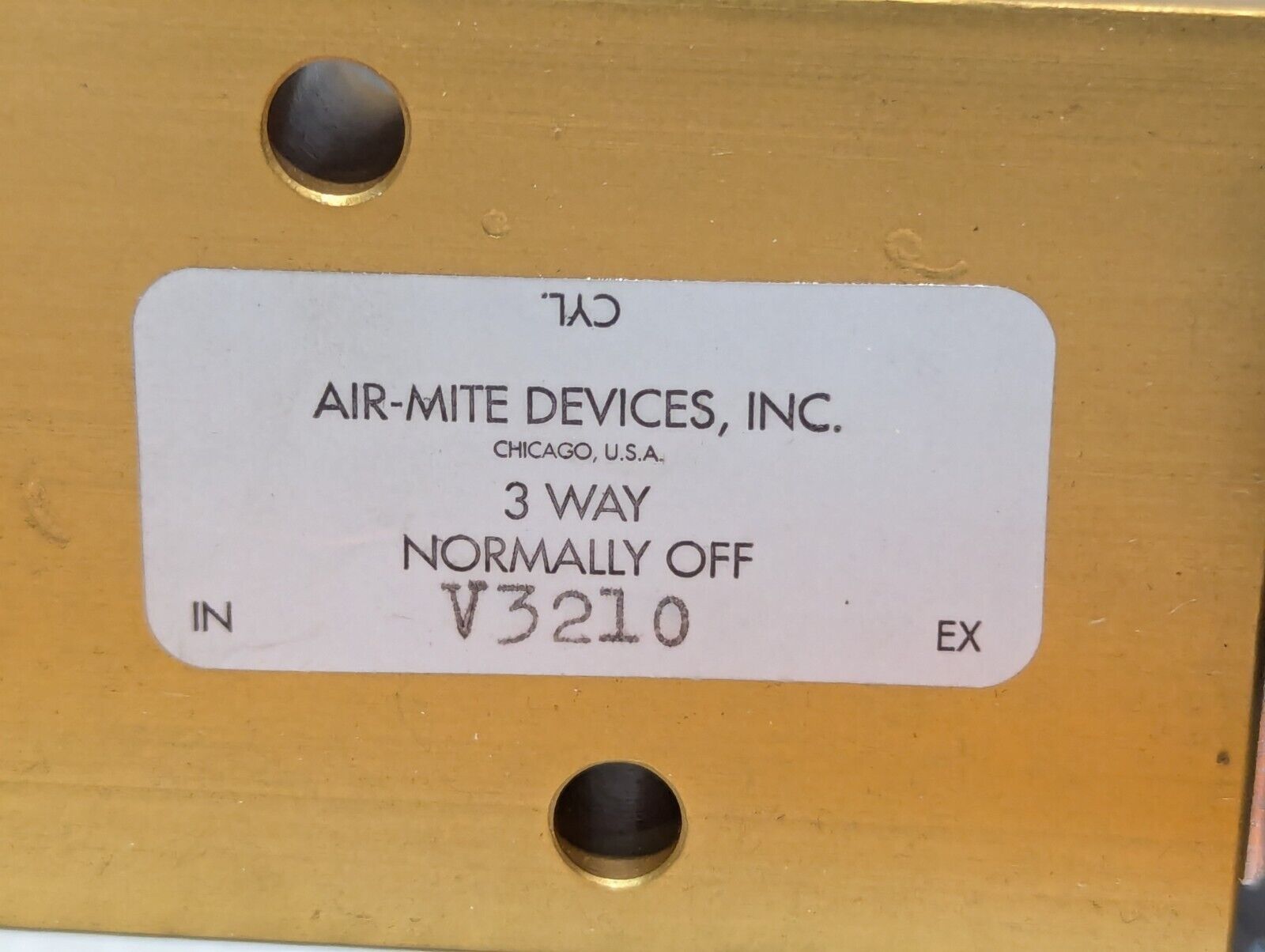 Air-Mite Devices 226G, V3210 3-way Rotoram valve, normally off - Free Shipping