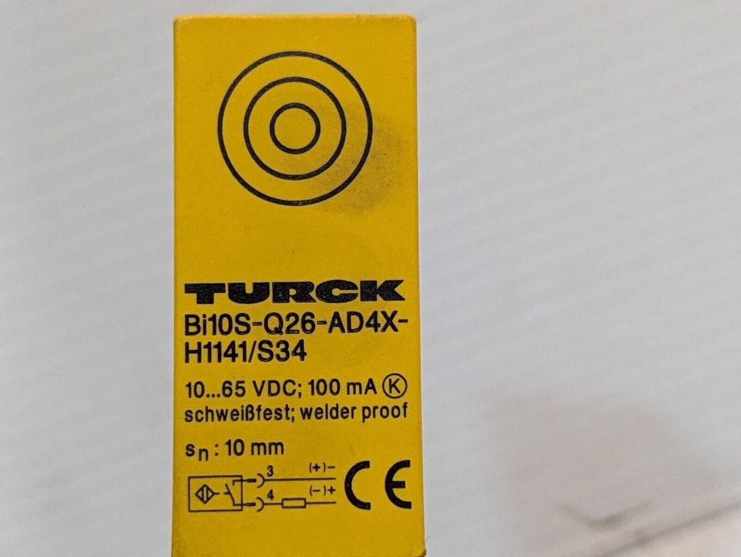 Turck Bi10S-Q26-AD4X-H1141/S34 Inductive Proximity Sensor, 44702 - Free Shipping