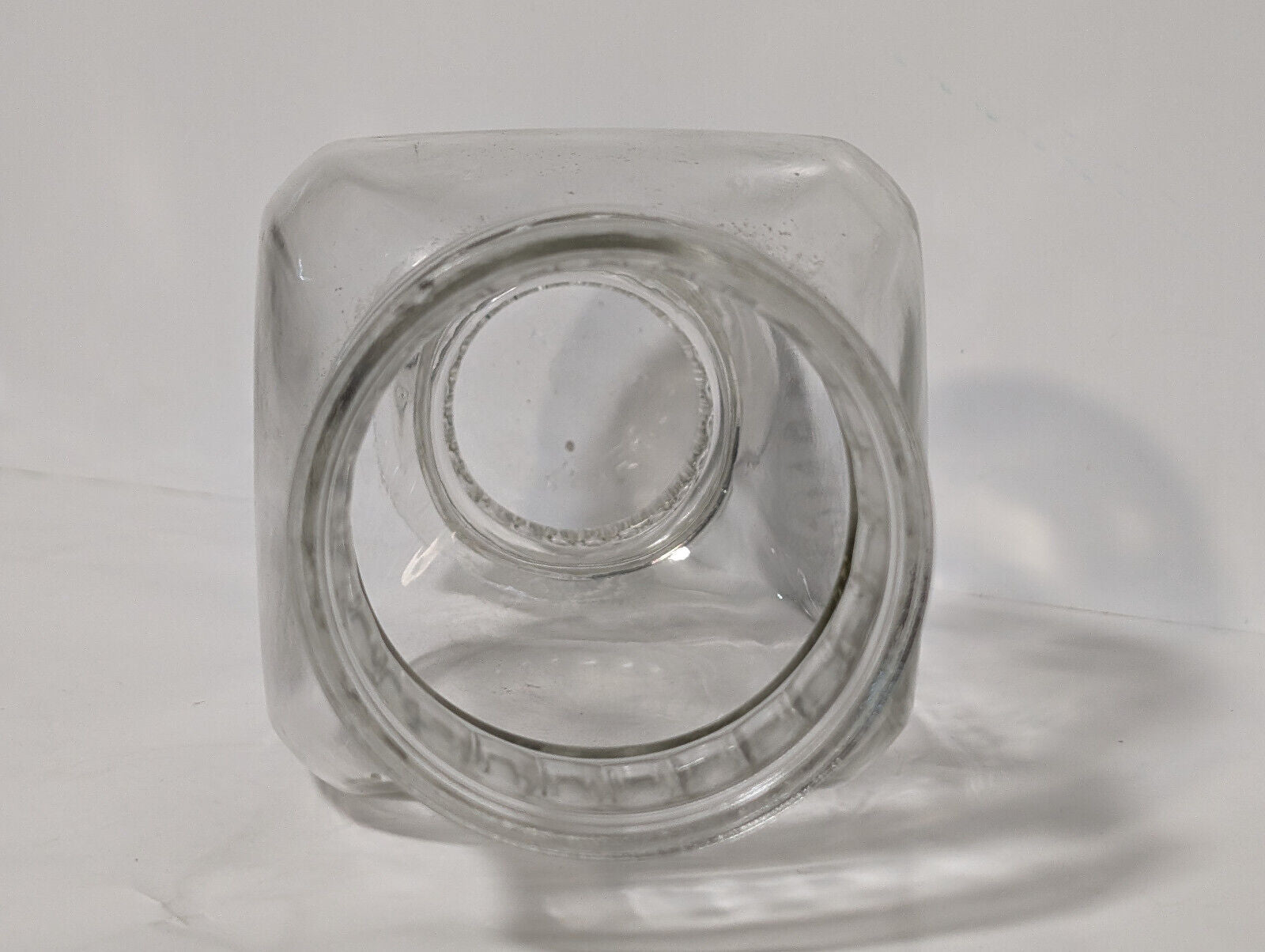 Vintage Clear Glass Apothecary Jar, Vase, No lid, 8" Height, 4" Diameter