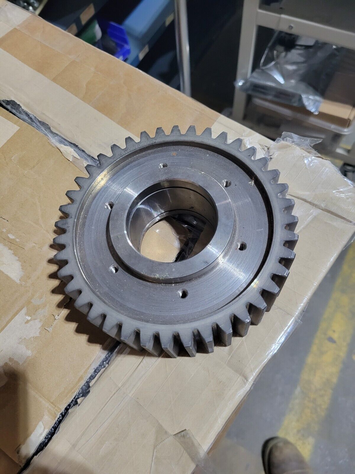 Spur Gear 6.75" OD, 2.5" Bore, 6 Threaded Holes, 40 Teeth - Free Shipping