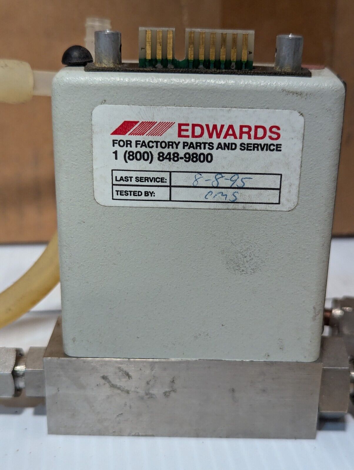 Edwards 831 Mass Flow Transducer, in set of two units: 5 SLM and 10 SCCM range