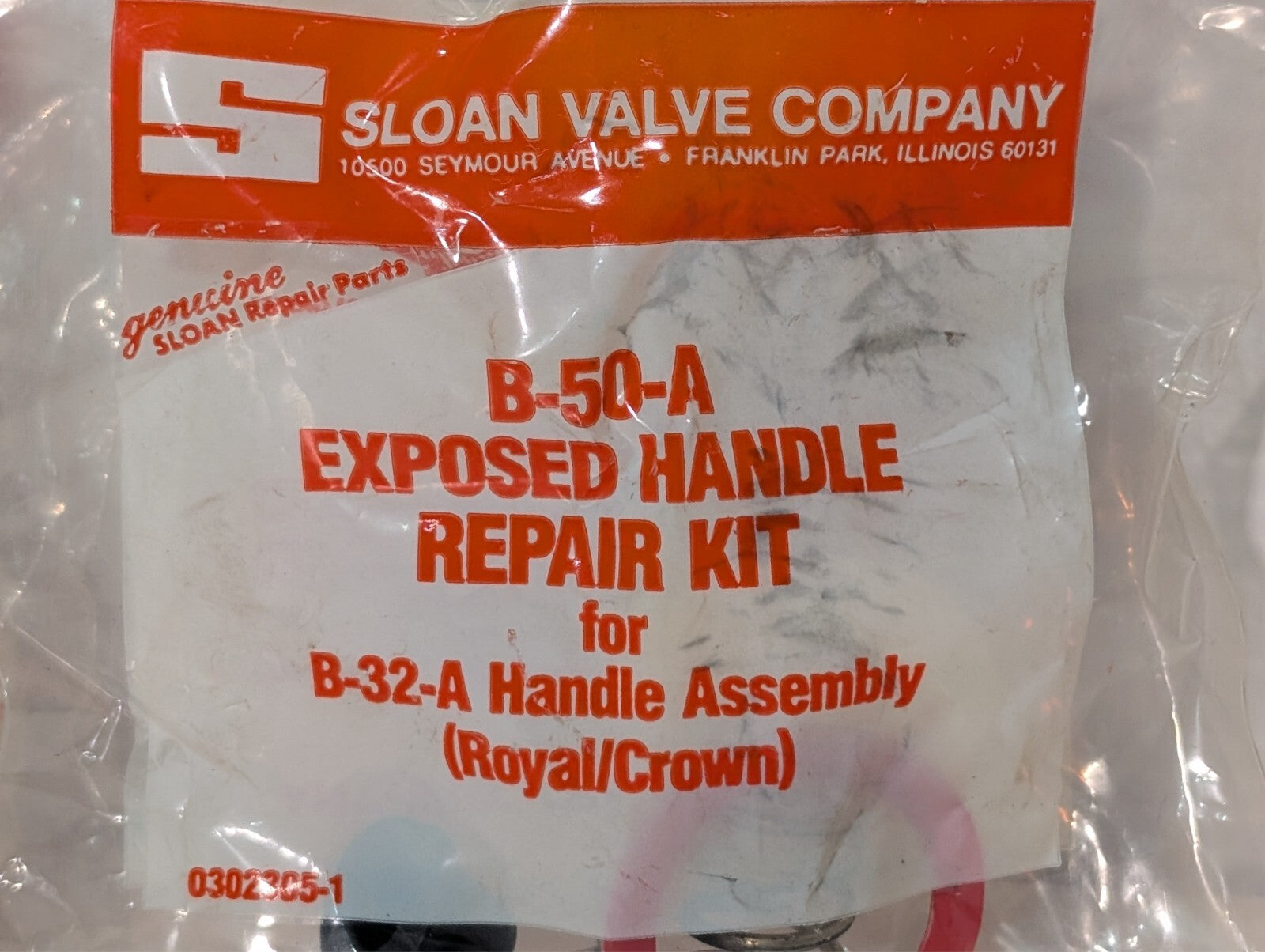 (4) SLOAN B-50-A Flush Valve Handle Repair Kit