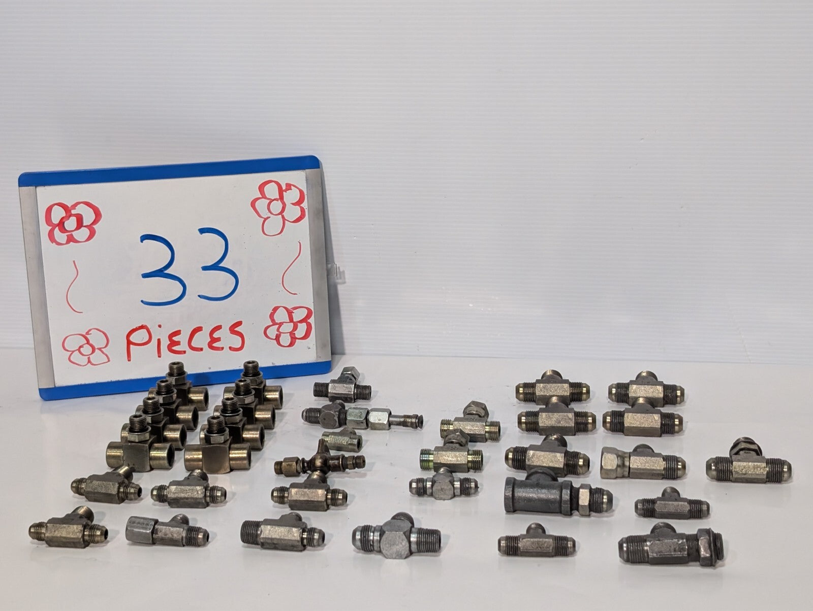 (33) Swivel Nut, Steel Flare, Compression Tee Branch Fittings