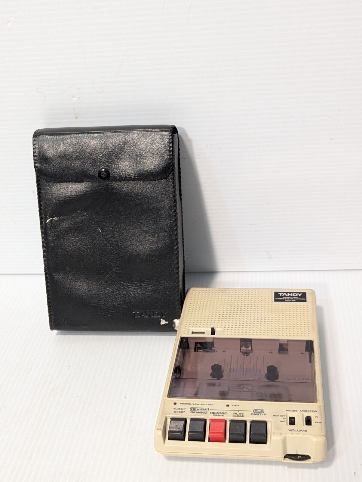 Tandy CCR-82 Computer Cassette Recorder w/Case, Model 26-1209 - Free Shipping
