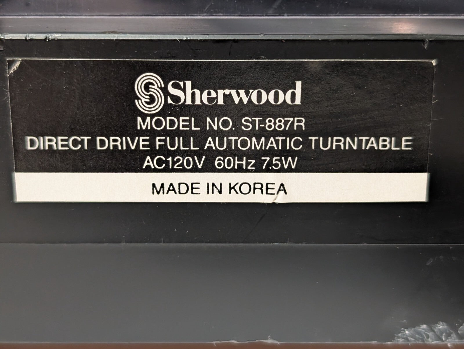 Vintage Sherwood ST-887R Direct Drive Turntable, Full Automatic