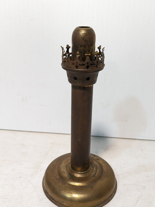 Vintage Brass Spring Loaded Push-up Candle Hurricane Lamp - Free Shipping