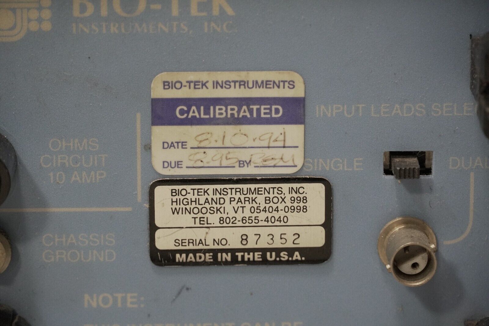 Bio-Tek 170 digital safety analyzer