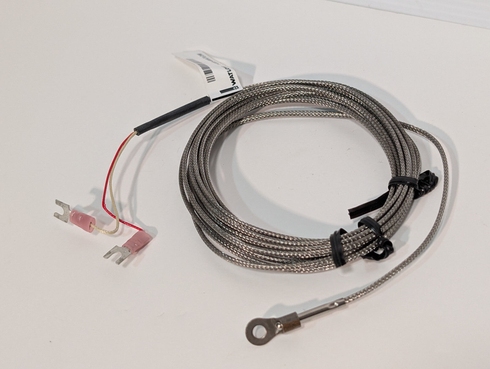 Watlow 70XJSUB130B Ring Terminal Tube Wire Thermocouple, Clamco 206-30, 3330-058