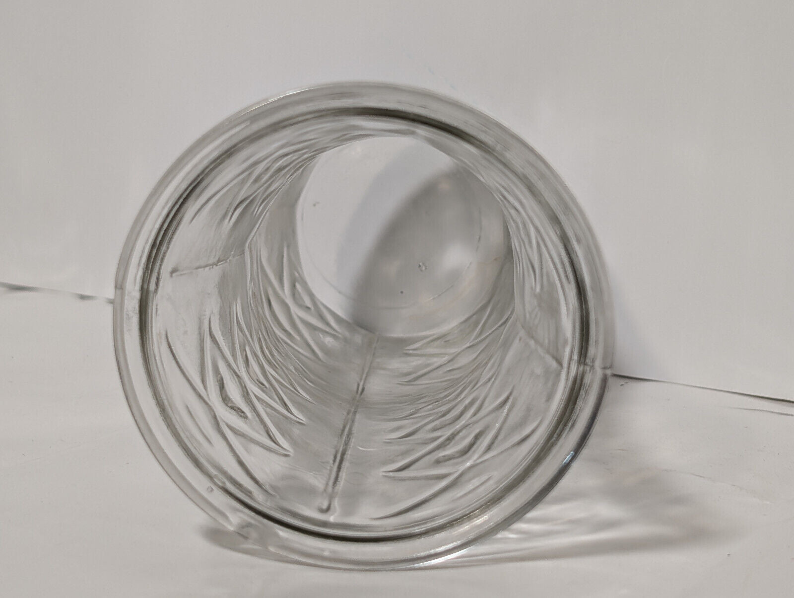 Vintage Imitation Brody Bud Vase Clear Glass, Diamond, Eye, 8.5" x 4"
