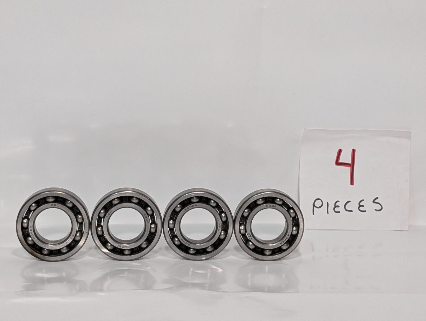 (4) KBC 6208 C3 Deep Groove Ball Bearing 40x80x18