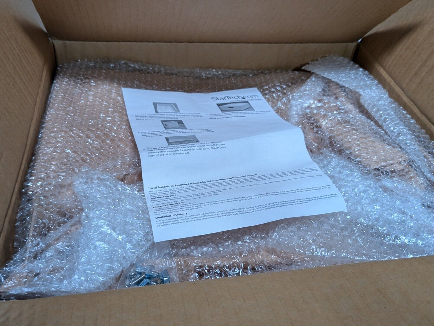 StarTech.com CABSHELF 2U Standard Universal Fixed Shelf for Server Racks, 19"