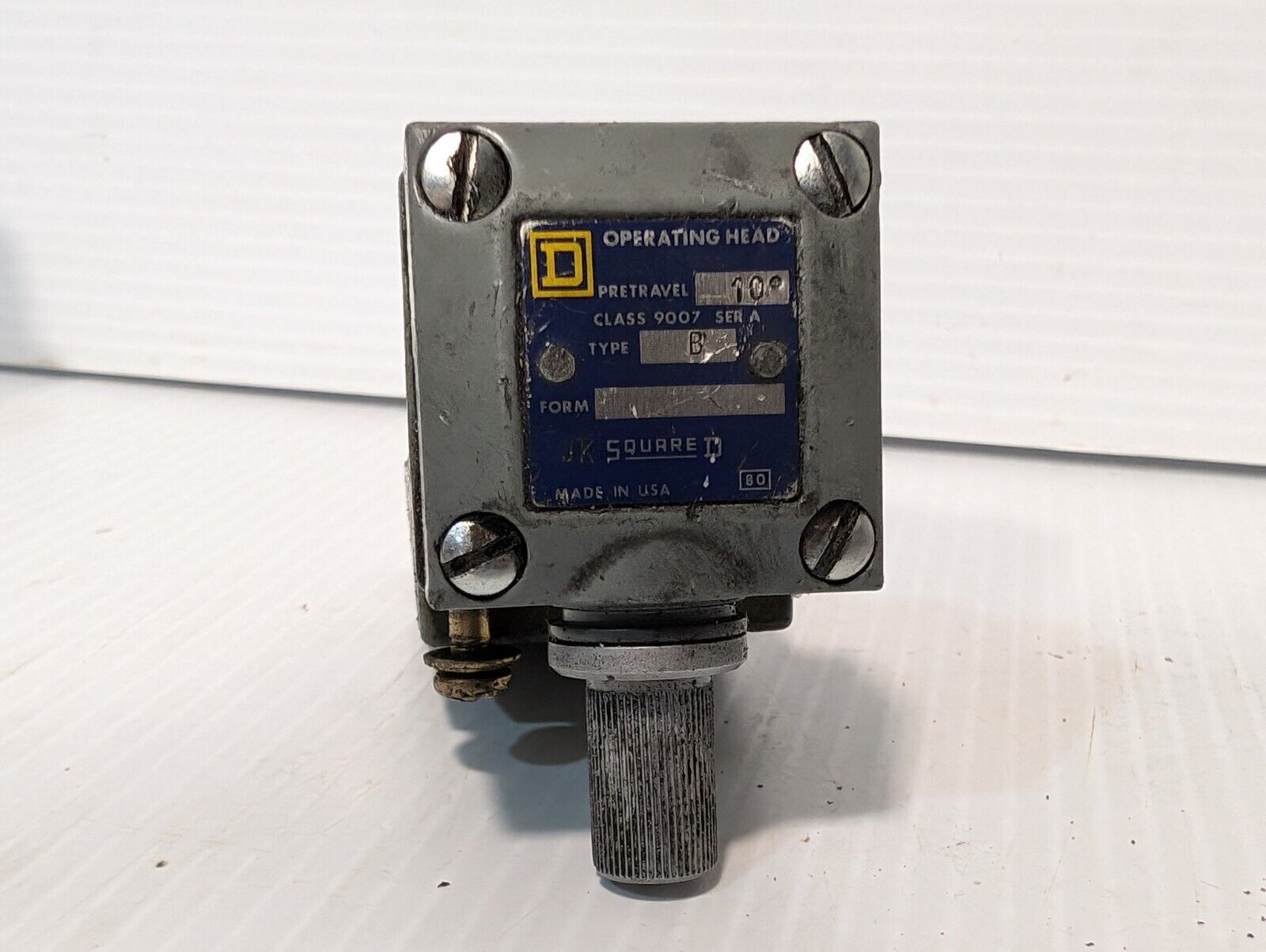 Square D Operation Head, 9007 Type: B Micro Switch, Limit Switch - Free Shipping