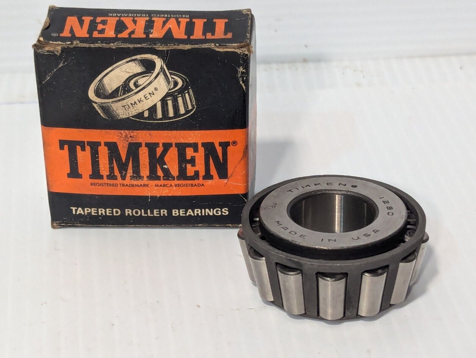 Timken 1280 Tapered Roller Bearing, Single Cone, Straight Bore - Free Shipping