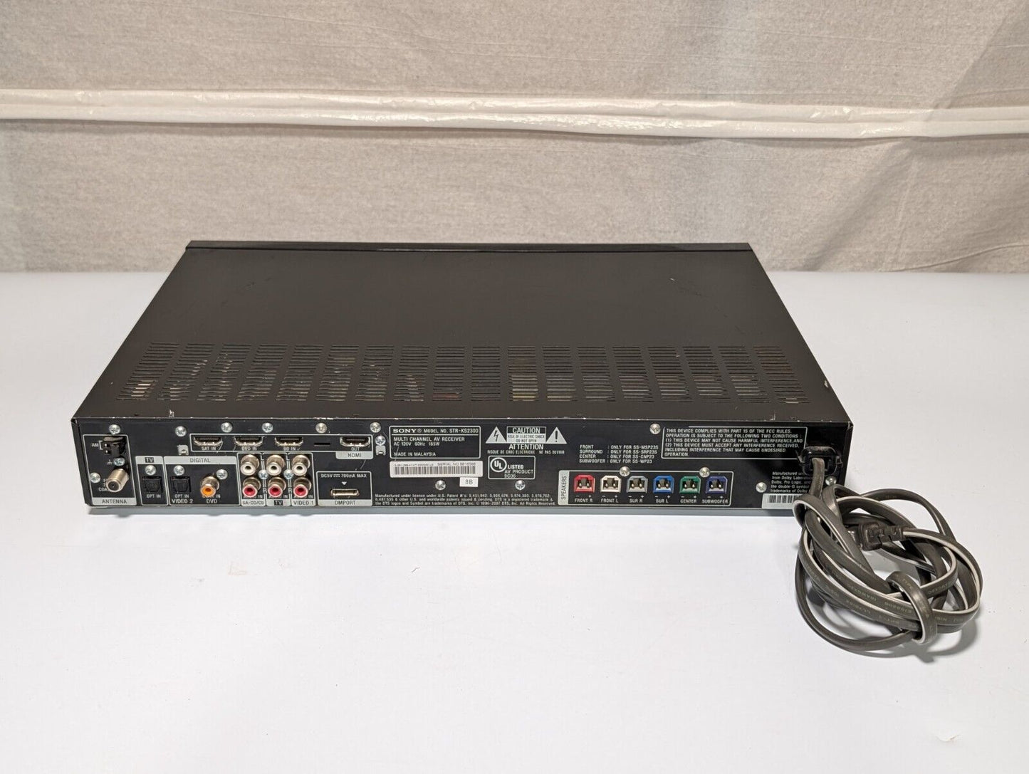 Sony STR-KS2300 S-Master HDMI Surround Sound Multi-Channel AV Receiver 