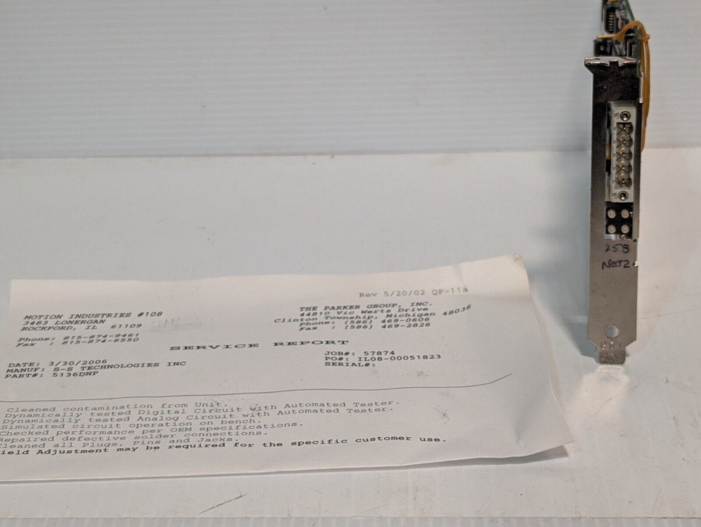 SST 5136-DNP interface card, repaired and awaiting use as a spare -Free Shipping