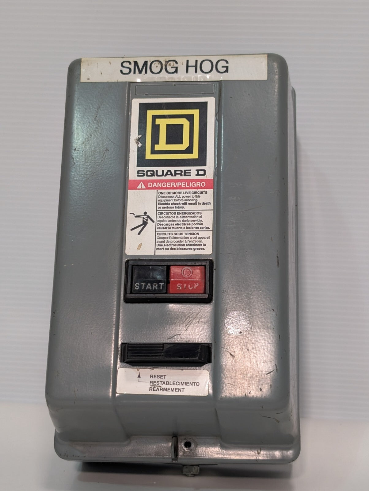 Square D 8536SBG2 Magnetic Motor Starter, Series A, NEMA 0, 480vac Coil, 18A