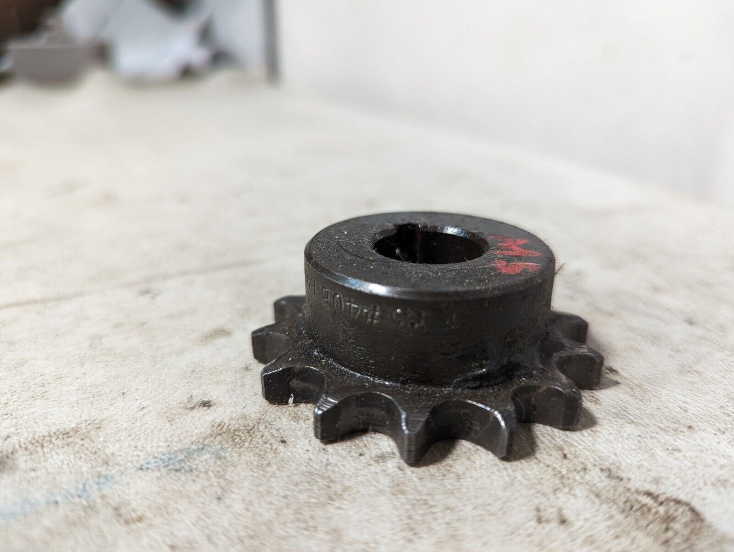 Tsubaki 40B14F-3/4 Single Strand Sprocket, 40 Chain Size, 3/4 Bore Dia, 14 teeth