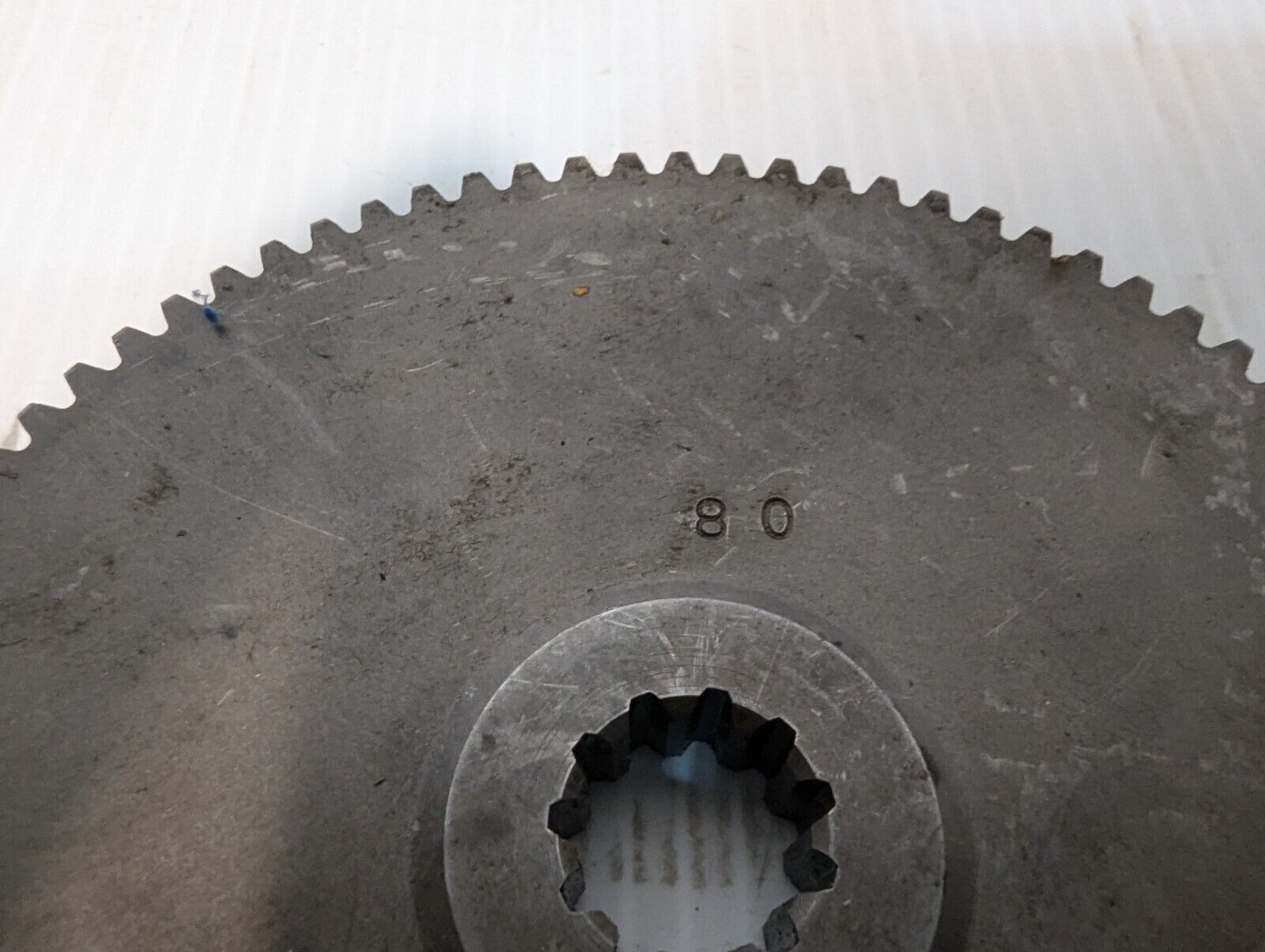 80 Tooth Gear 5" Outer Diameter 11 Tooth .75" Bore .5" Thick - Free Shipping