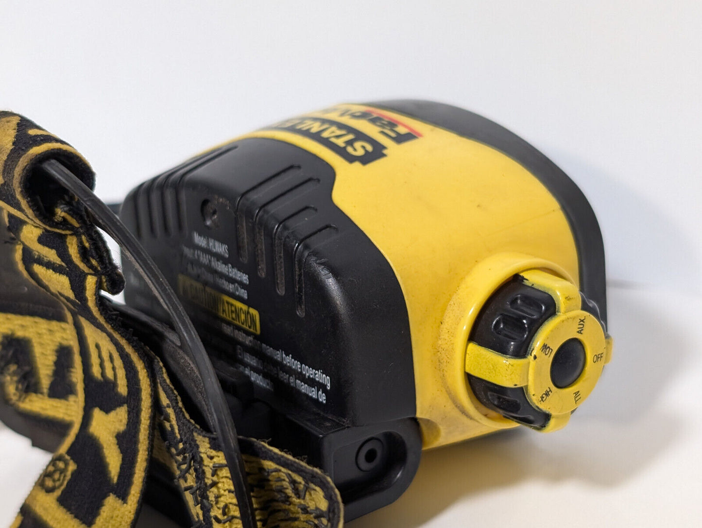 Stanley FatMax Headlamp LED, AAA, Adjustable Elastic Strap, Settings