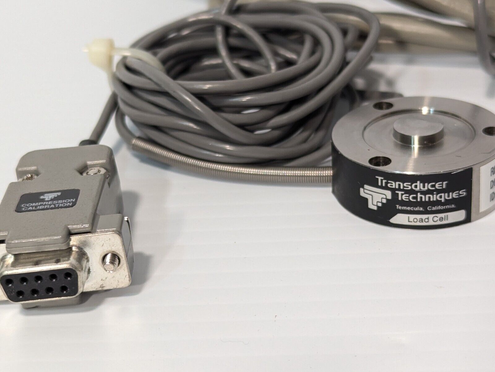 Transducer Techniques LBC-5K Low Profile Load Button Compression Load Cell 