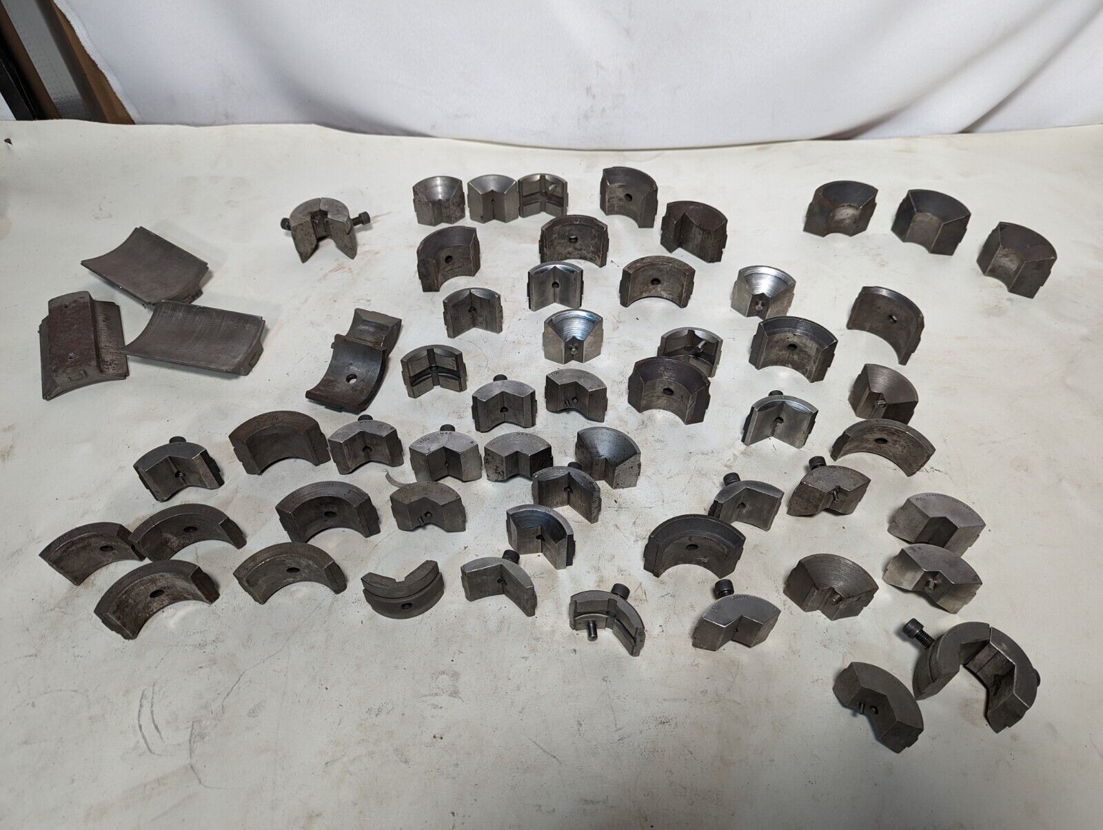 Lot of collet pads as pictured: some complete sets, some incomplete