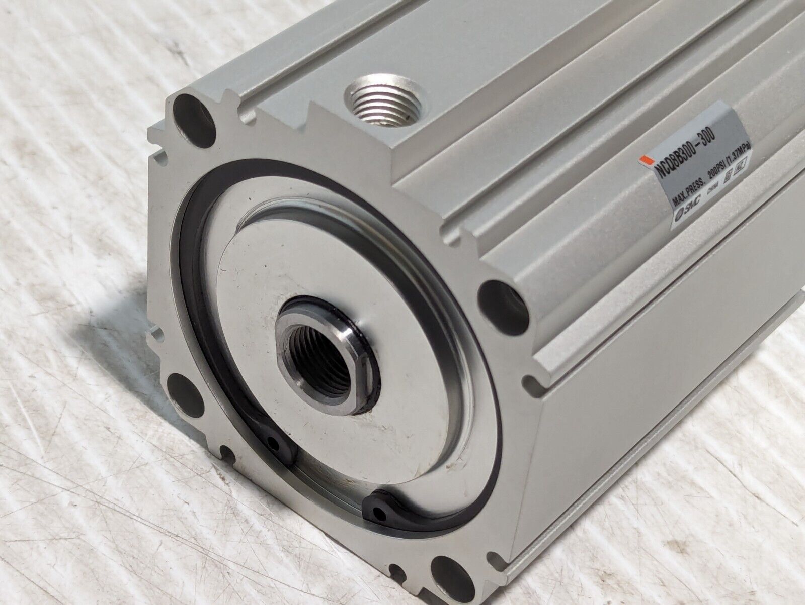 SMC NCQ8B300-300 Compact Pneumatic Cylinder, 200psi