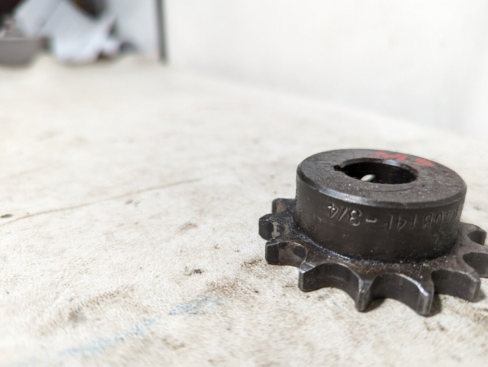 Tsubaki 40B14F-3/4 Single Strand Sprocket, 40 Chain Size, 3/4 Bore Dia, 14 teeth