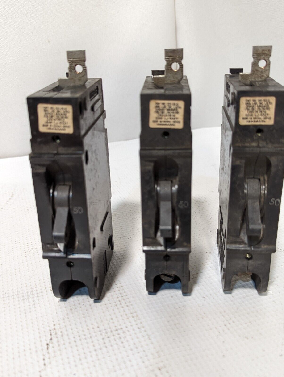 Lot of 4 Heinemann CD1-G3-U 50A Circuit Breakers, 120/240v, 1-Pole -Free Ship