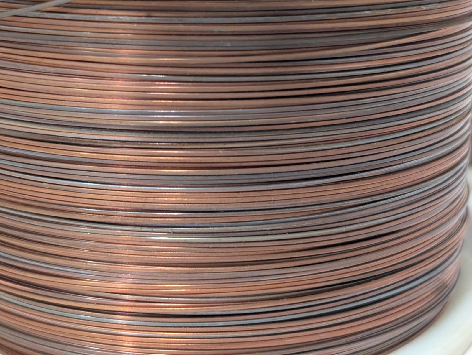 5 Pound Spool of Bare Copper Wire, Round, 0.5mm Diameter, AWG 24