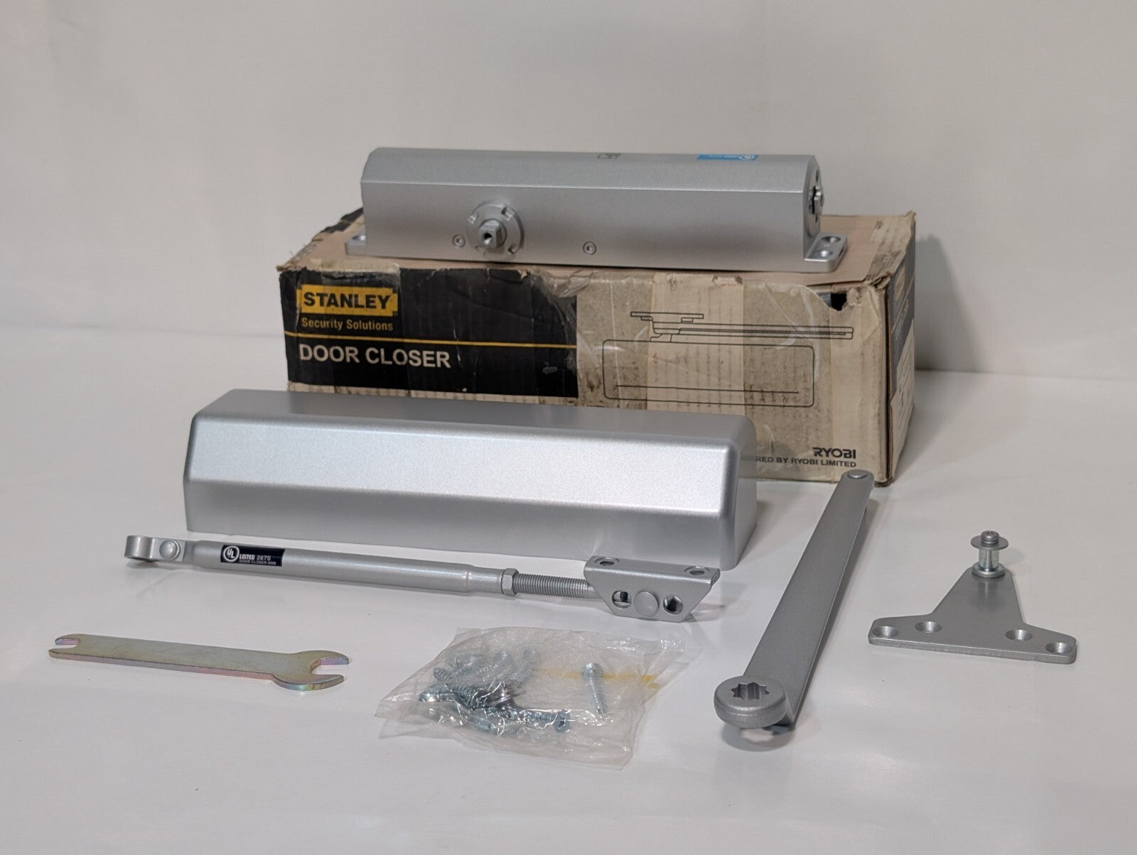 Stanley D-3551 Commercial Hardware Door Closer with Aluminum Finish DA Model