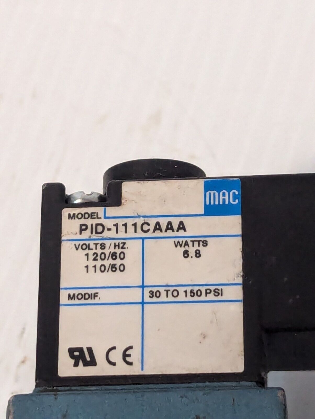 Mac 122C-11-PI-111CA Manifold with Dual PID-111CAAA Solenoid Valves, 110/120V