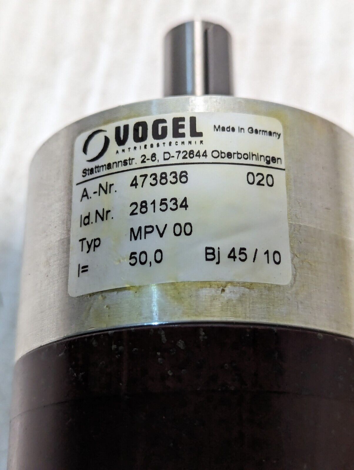 Vogel MPV00 Gearhead 281534 473836 - Free Shipping