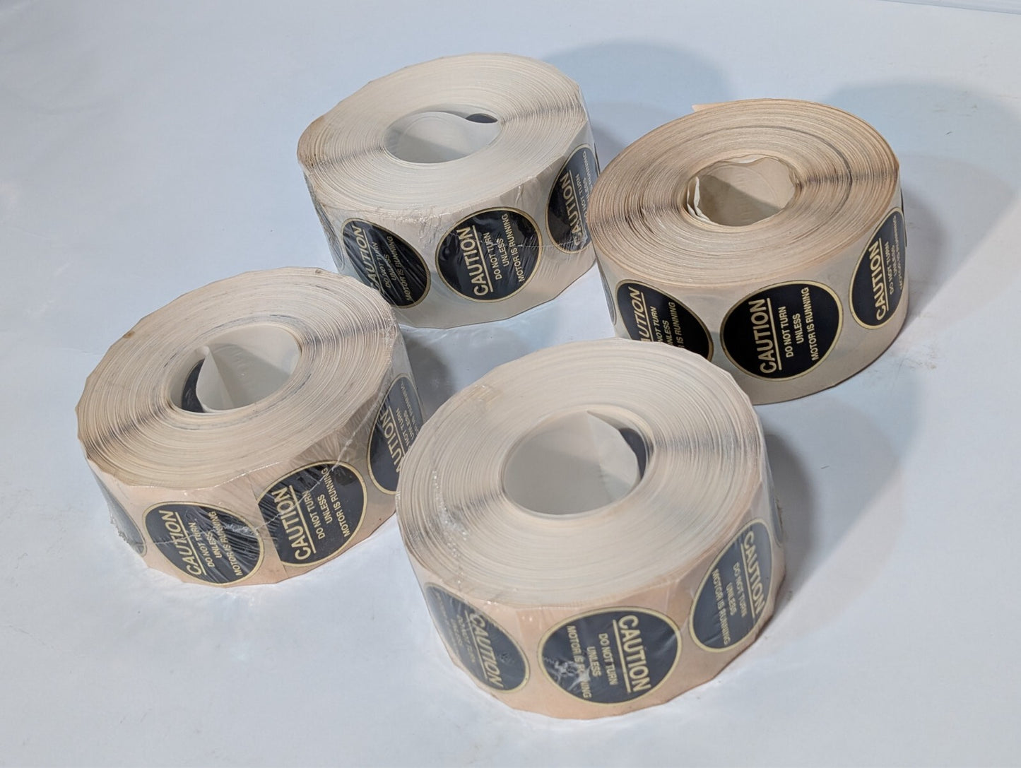 (4 Rolls) Caution Tape - Do Not Turn Unless Motor Is Running