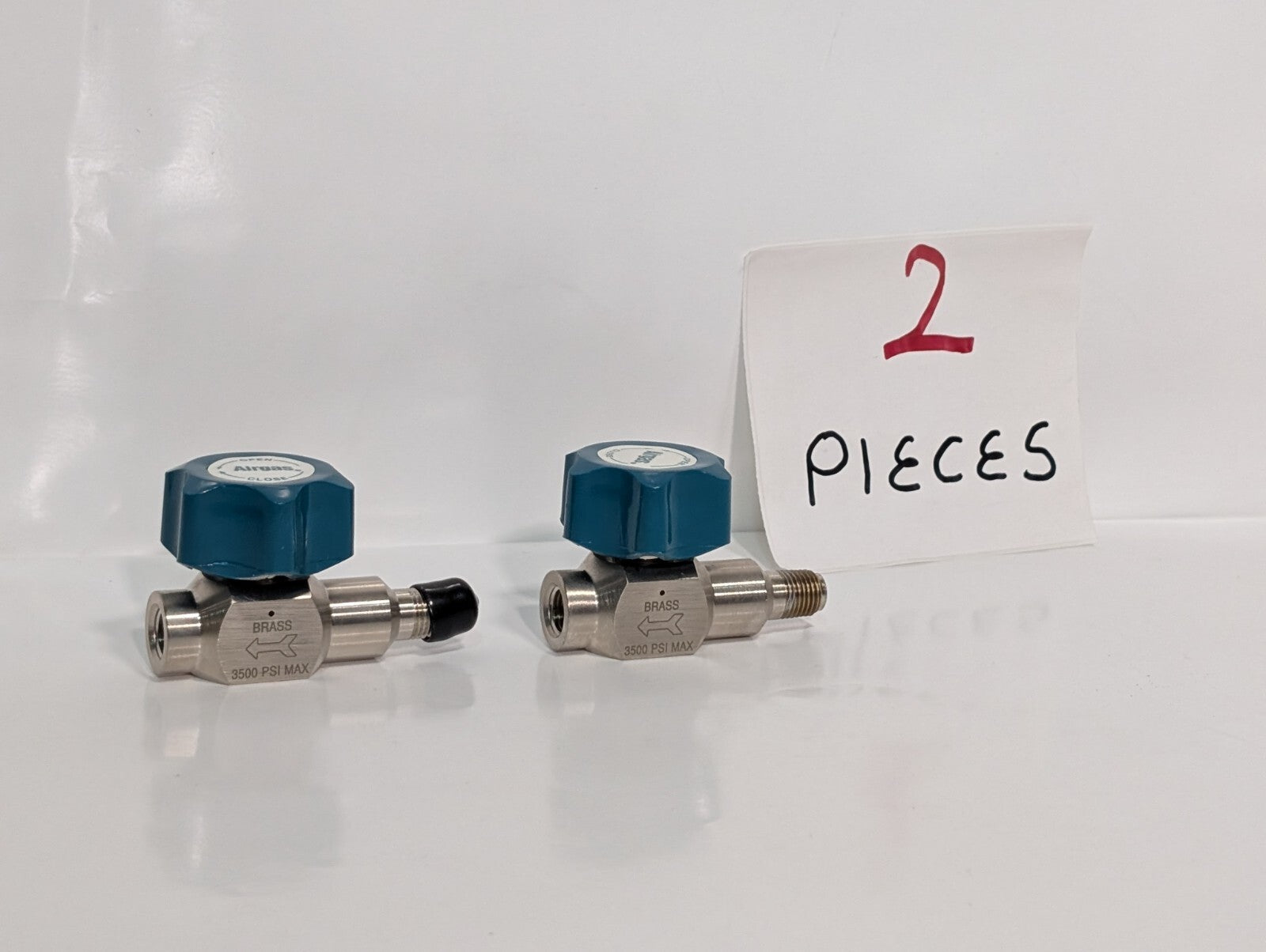 Airgas Diaphragm Valve Brass 3500 PSI 2 WAY