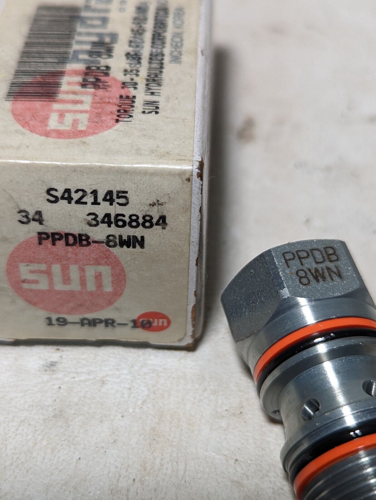 Sun Hydraulics PPDB-8WN pressure reducing cartridge, pilot-operated, main stage 