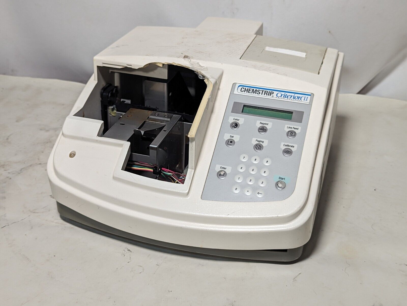 Chemstrip Criterion II urine analyzer, Miditron Junior II base board