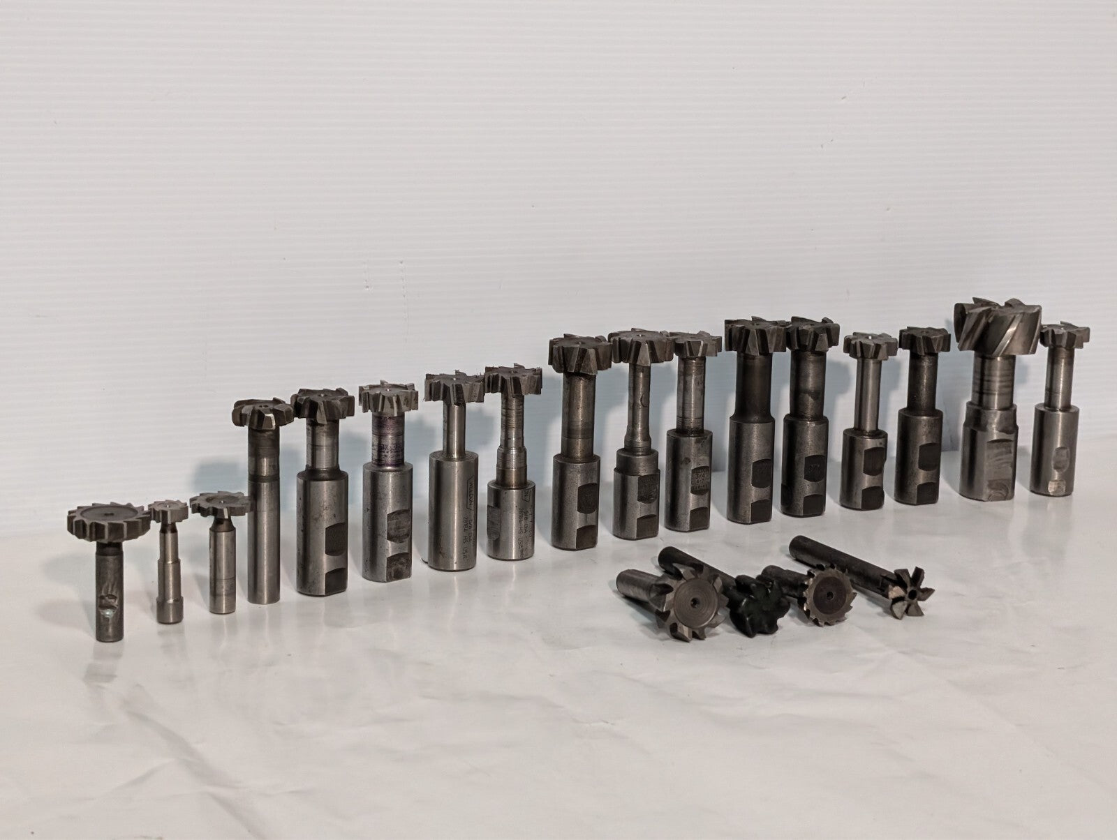 (21) Weldon T-Slot Cutters, Assorted, Includes 3/4 6-7, 5/7 5/8, See photos