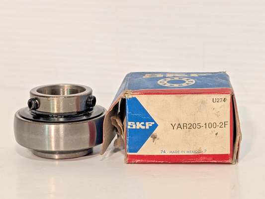 SKF YAR205-100-2F Insert Ball Bearing, Made in Mexico, New Old Stock in Box