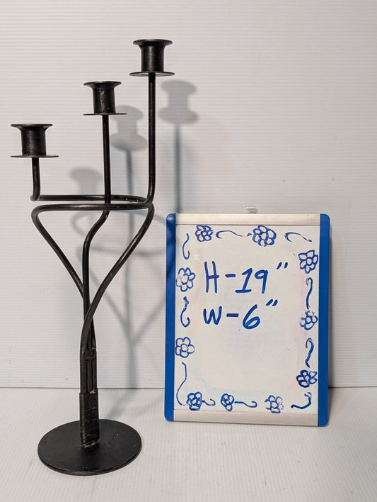 Wrought Iron Decorative Candle Holder/ Candlelabra, 3 Holders - Free Shipping
