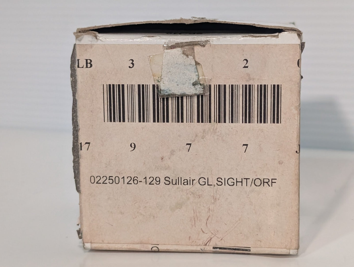 Sullair 02250126-129 Sight Glass ORF BLK-SAE Compressor Component Replacement