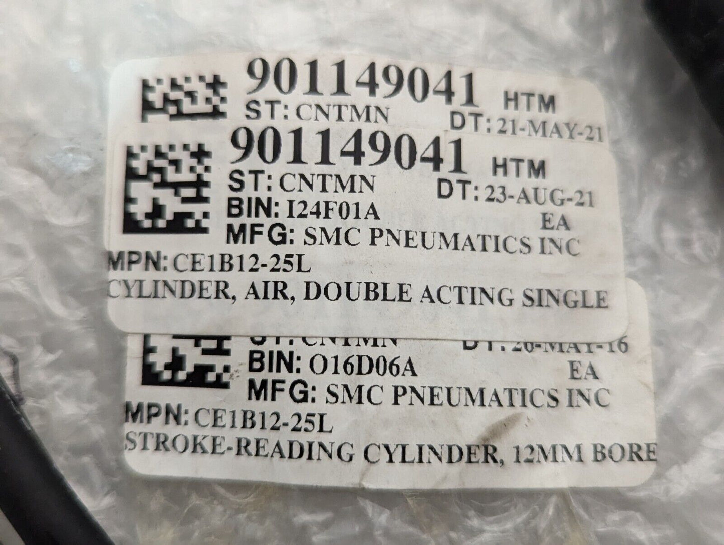 SMC CE1B12-25L Double-Acting Pneumatic Air Cylinder, 25mm Stroke, 0.07-1.0 MPa
