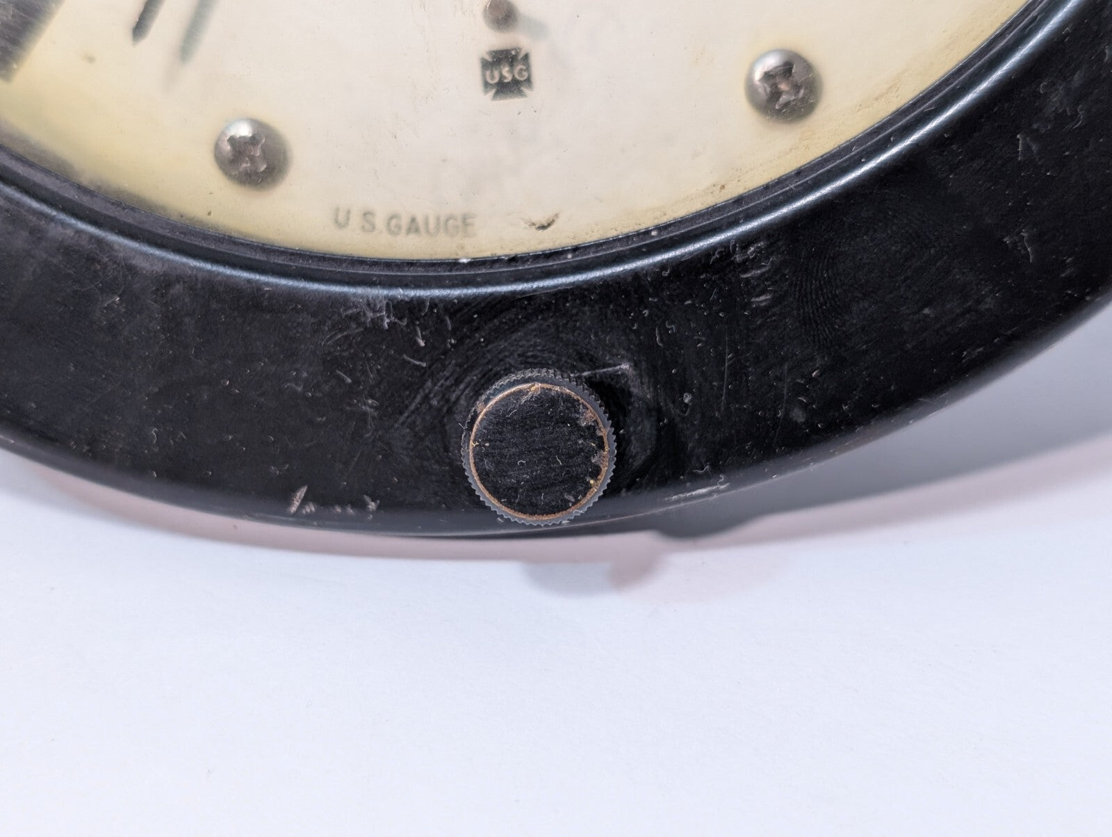 US Gauge (Ametek) Pressure Gauge, 0-100psi, 5.75" Dial Face, 1/4"npt Connector