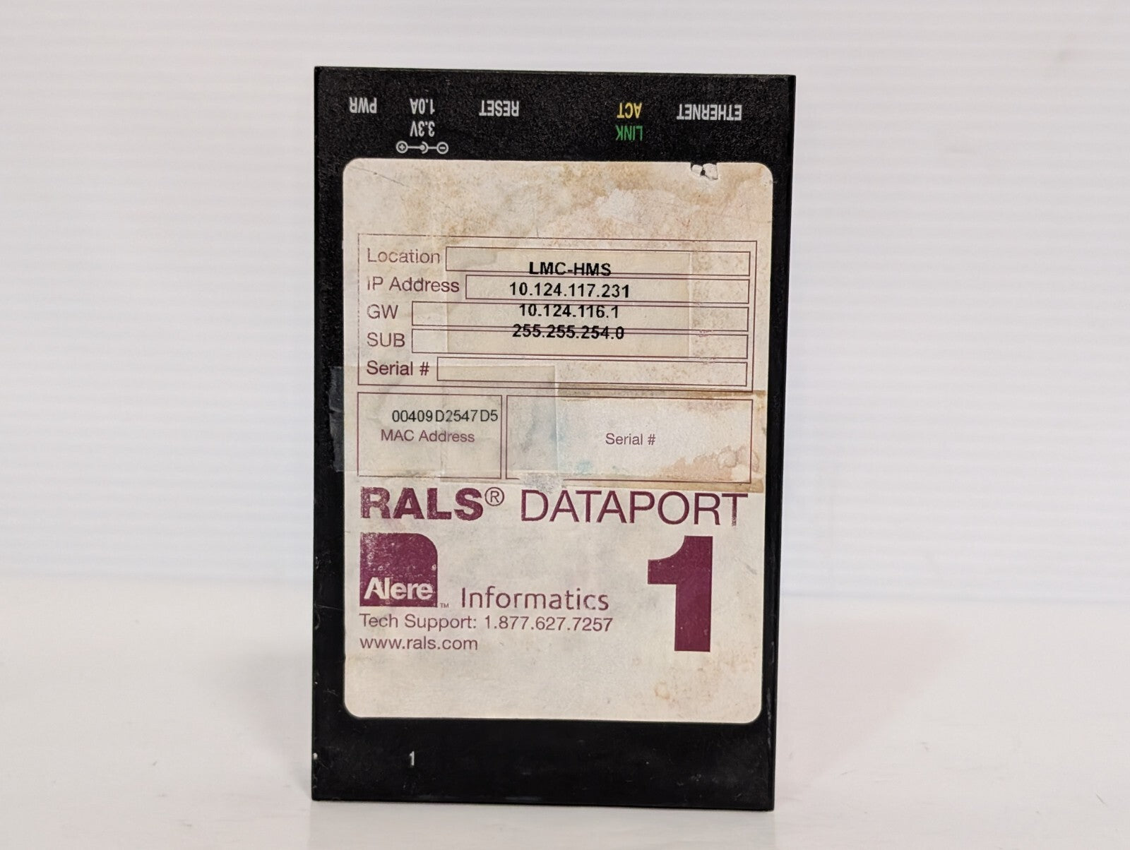 Abbott RALS Dataport1 POCT Device Server, Ethernet, Power Adapter, Peripherals