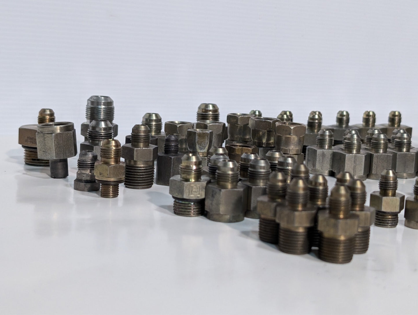 (85) Assorted High Pressure Adaptor Fittings for Pneumatic or Hydraulic Press