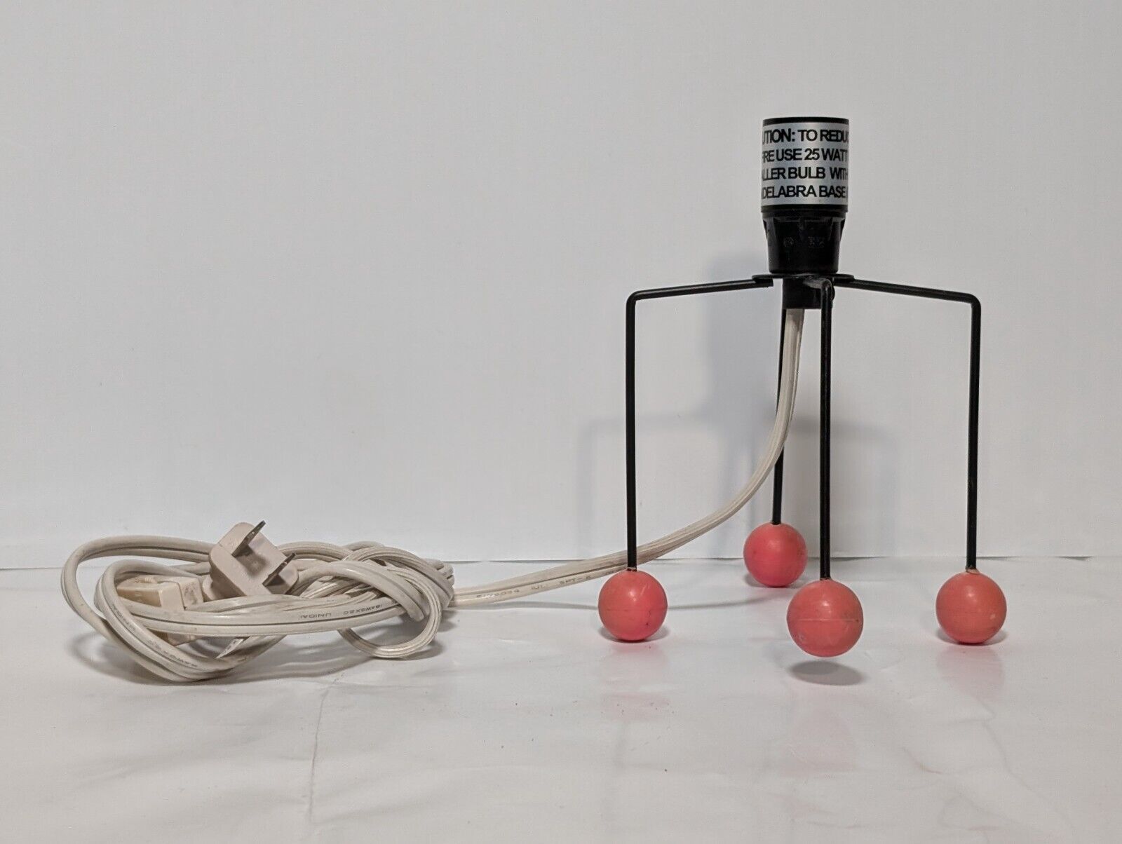 Unique Pedestal Table Lamp  - Great for a Childs Room - No Shade