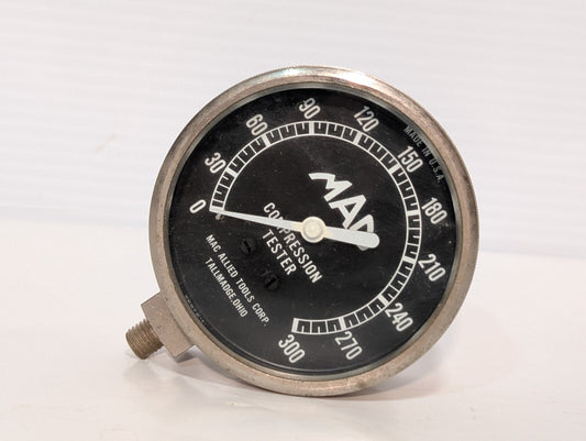 Used Mac Tools 22572-1 Compression Tester Meter Gauge 0-300 PSI Max