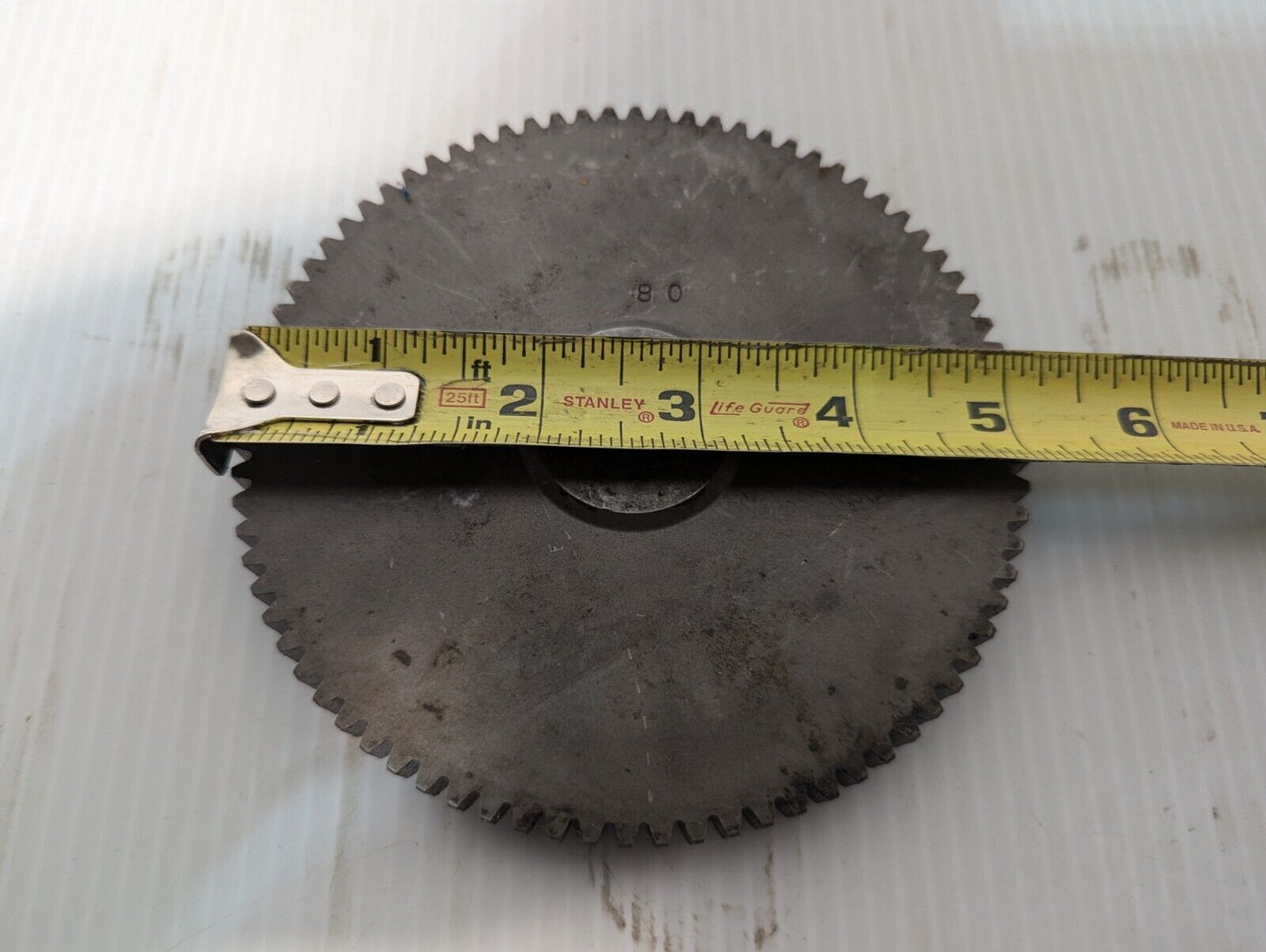 80 Tooth Gear 5" Outer Diameter 11 Tooth .75" Bore .5" Thick - Free Shipping