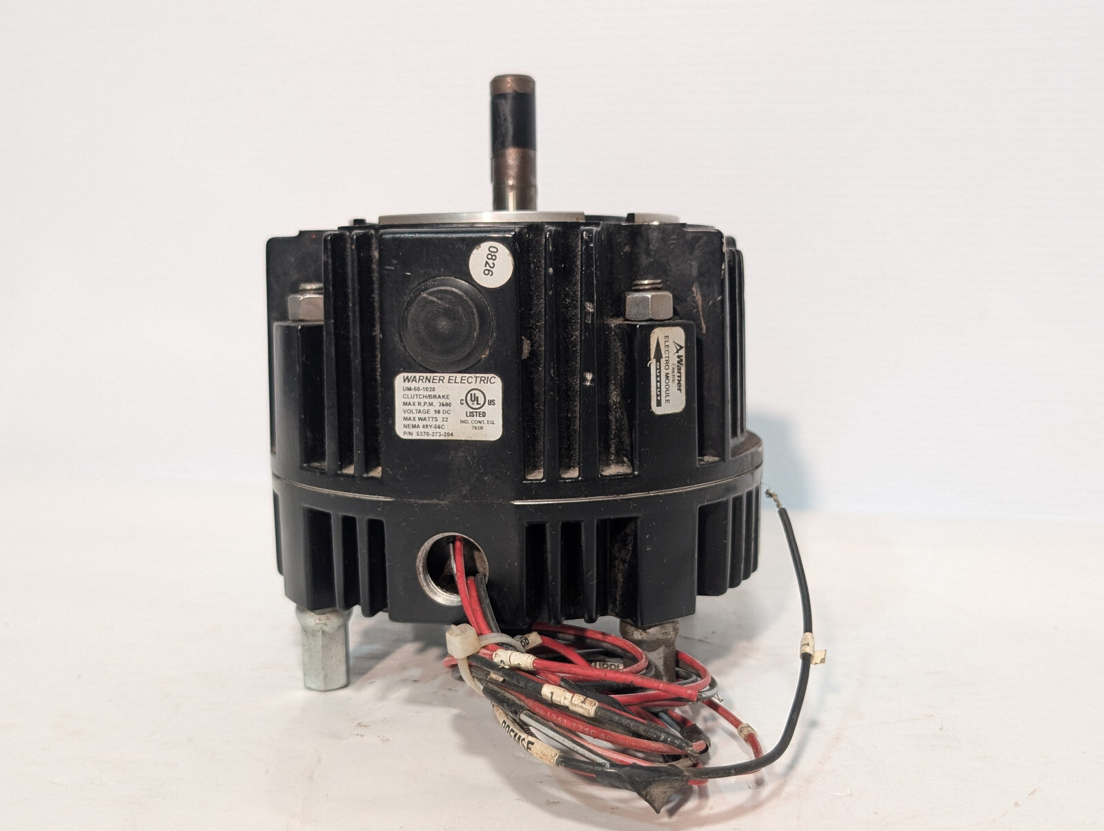 Warner Electric 5370-273-204, UM-50-1020 Clutch, Brake 90VDC, 3600RPM Max, 22W