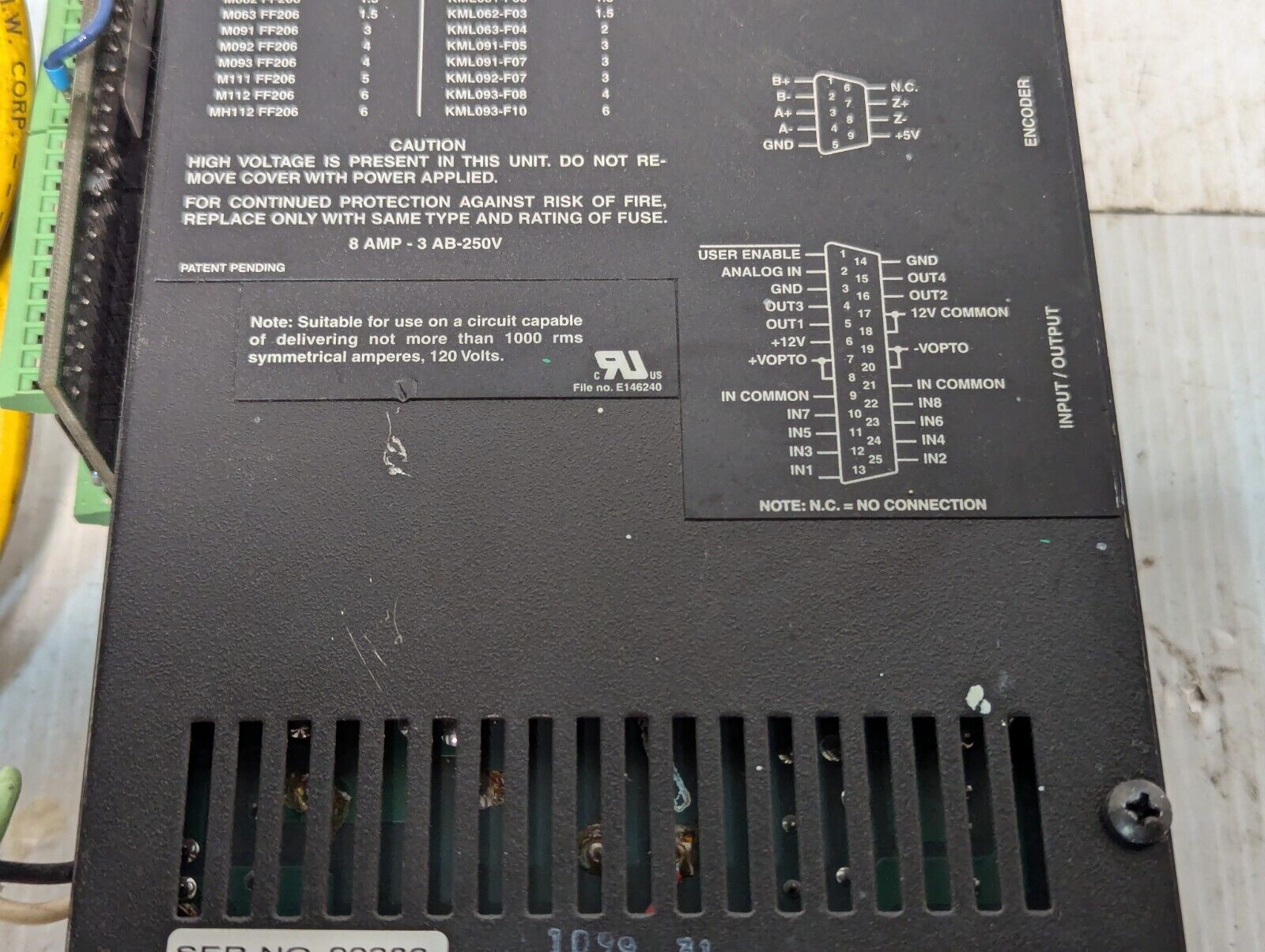 Warner/Superior Electric SS2000D6i Warpdrive Programmable Step Motor Controller